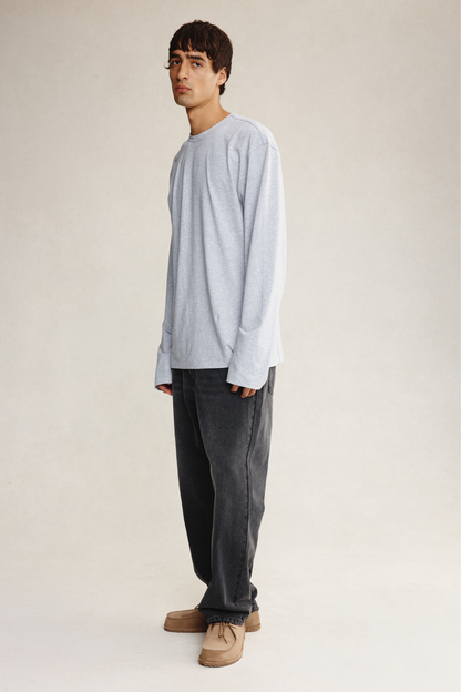 Marle | Kosta Long Sleeve Tee - Grey Marle