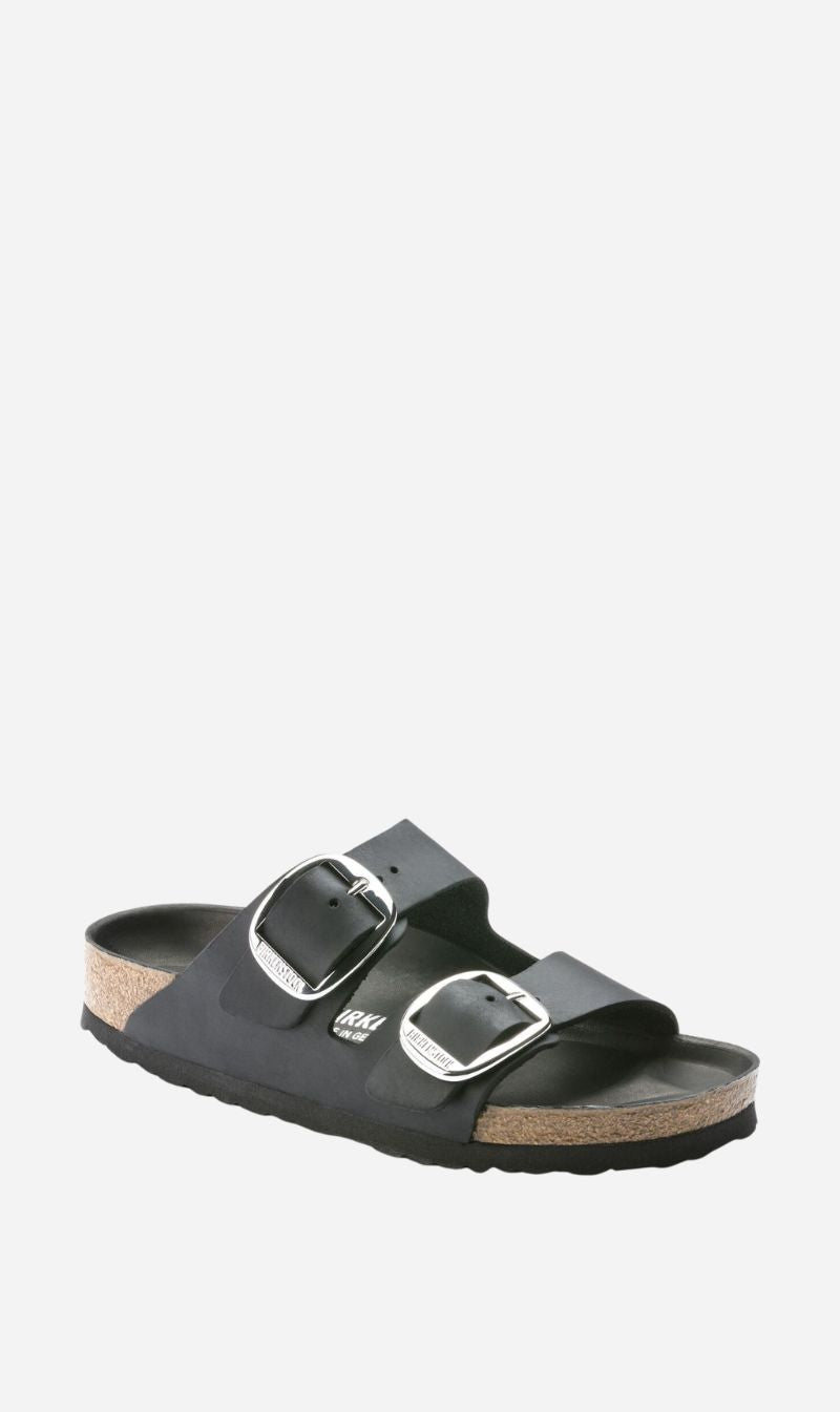 Birkenstock | Arizona Big Buckle Oiled Leather Regular - Black
