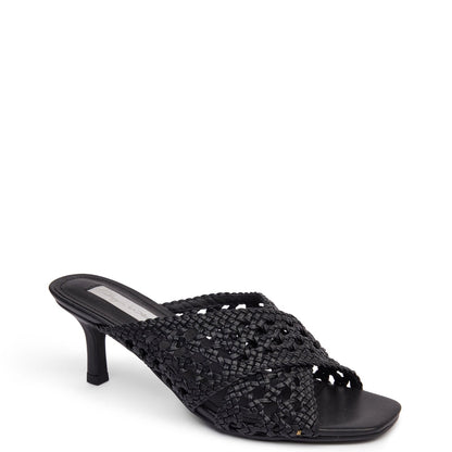 Kathryn Wilson | Lila Woven Heel - Black