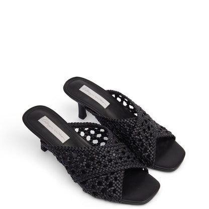 Kathryn Wilson | Lila Woven Heel - Black