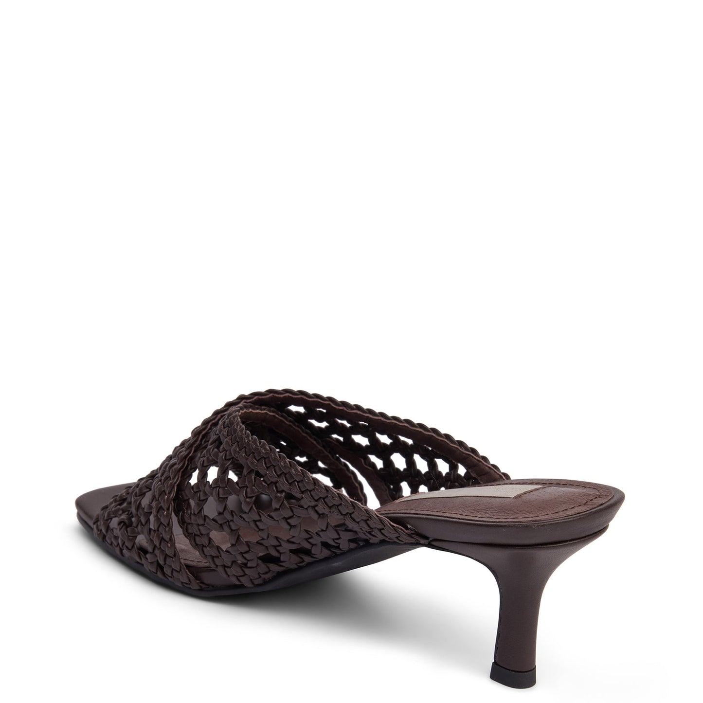 Kathryn Wilson | Lila Woven Heel - Chocolate