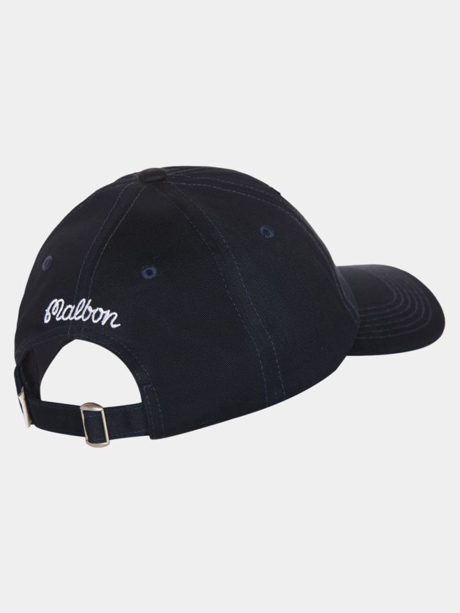 Malbon | Evergreen Washed Cotton Twill Dad Hat - Navy