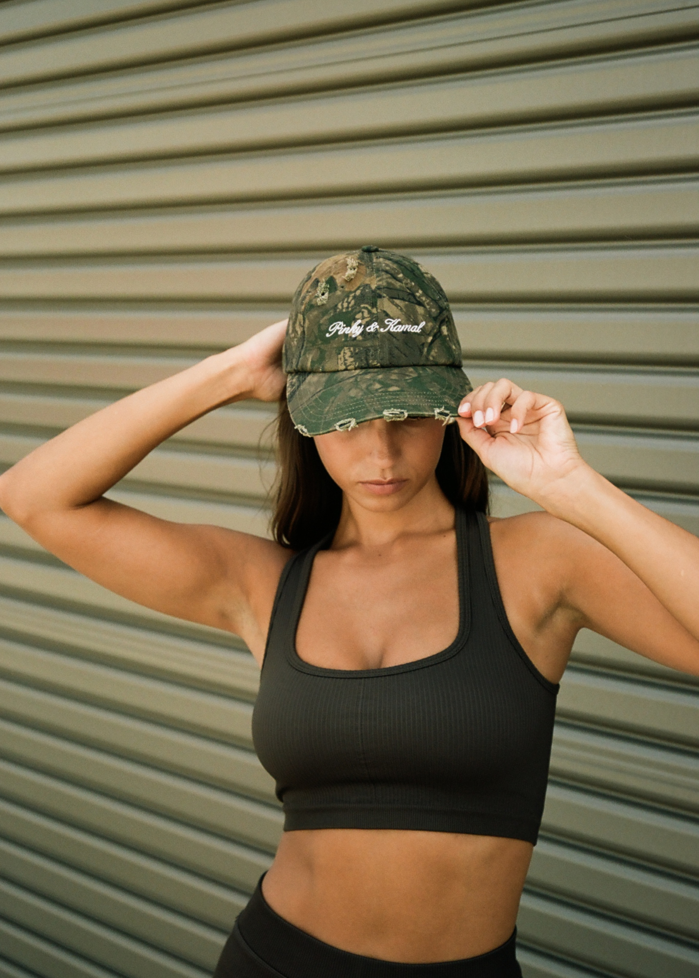 Pinky & Kamal | Signature Cap - Distressed Camo