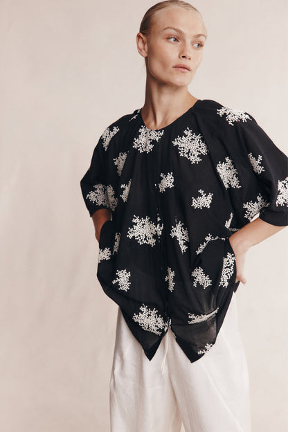 Marle | Liberty Short Sleeve Shirt - Rice Flower