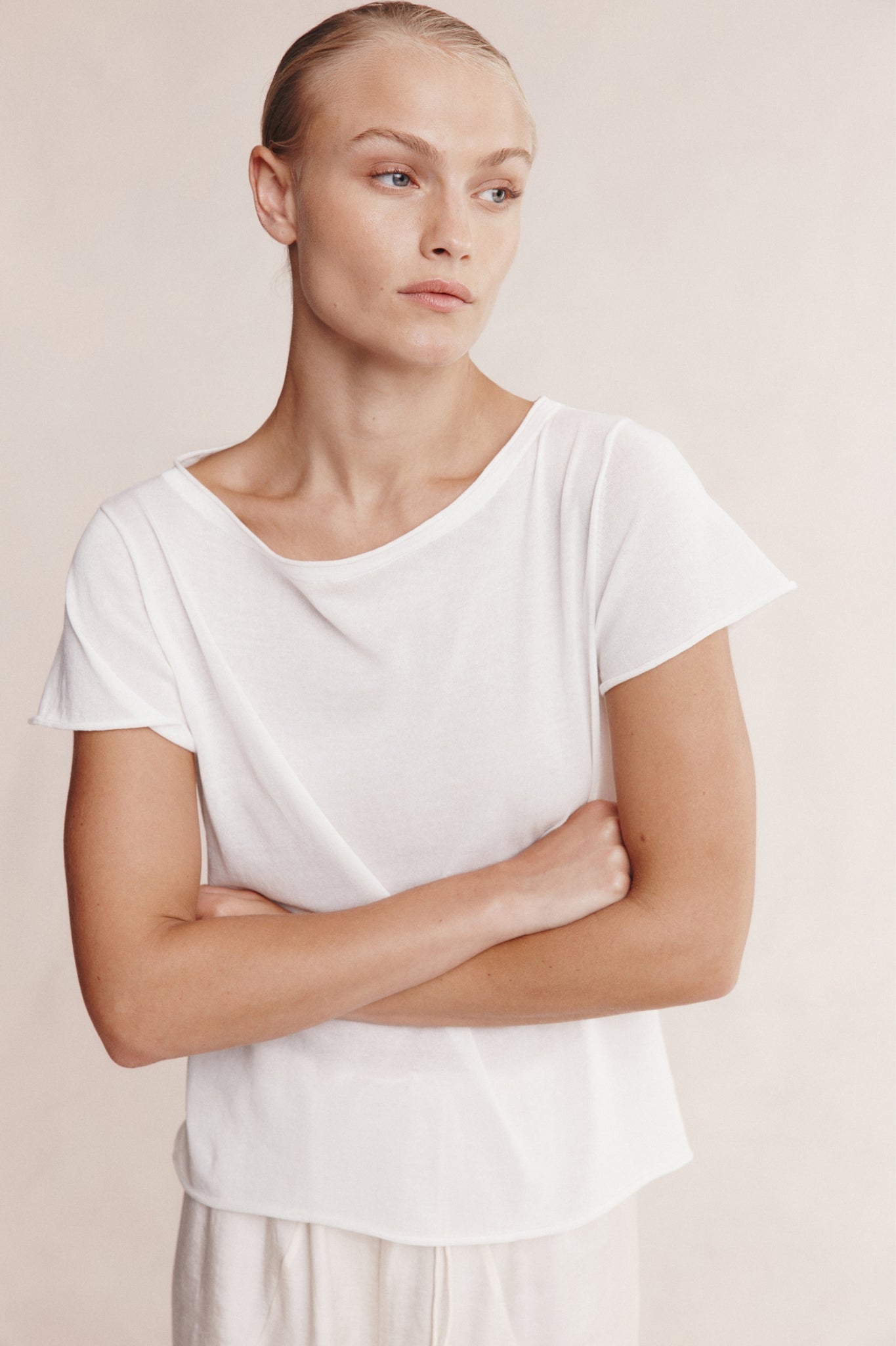 Marle | Lill Knit Tee - Ivory