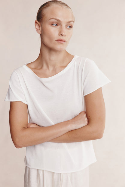 Marle | Lill Knit Tee - Ivory