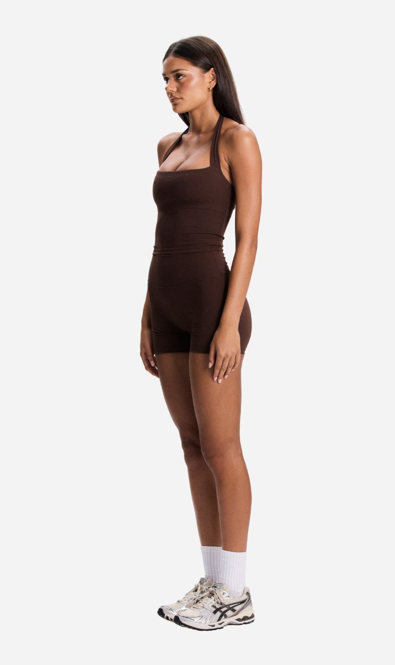 Agnes Athletica | Harvey Halter - Chocolate