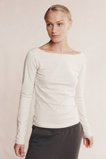 Marle | Thalia Long Sleeve Tee - Silt