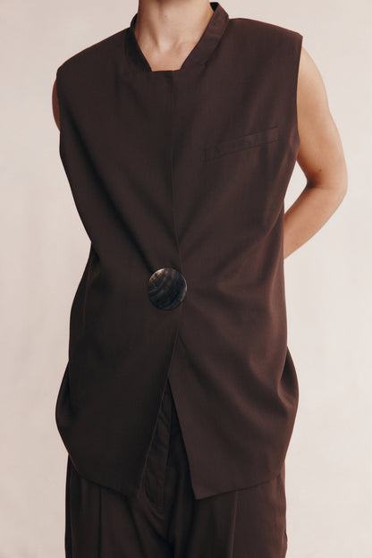 Marle | Morrie Vest - Chocolate