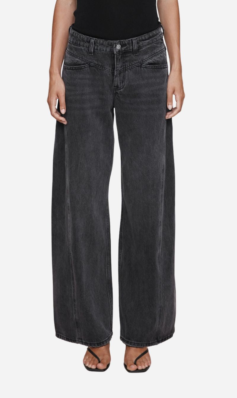 Marle | Cross Stitch Jean - Faded Black