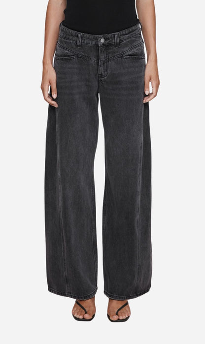 Marle | Cross Stitch Jean - Faded Black