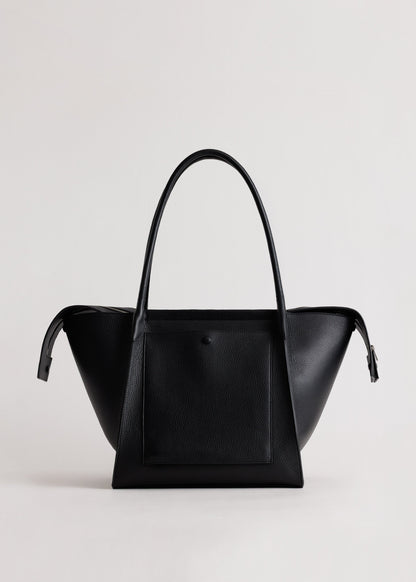 Yu Mei | Claudia Tote - Black Deer Nappa
