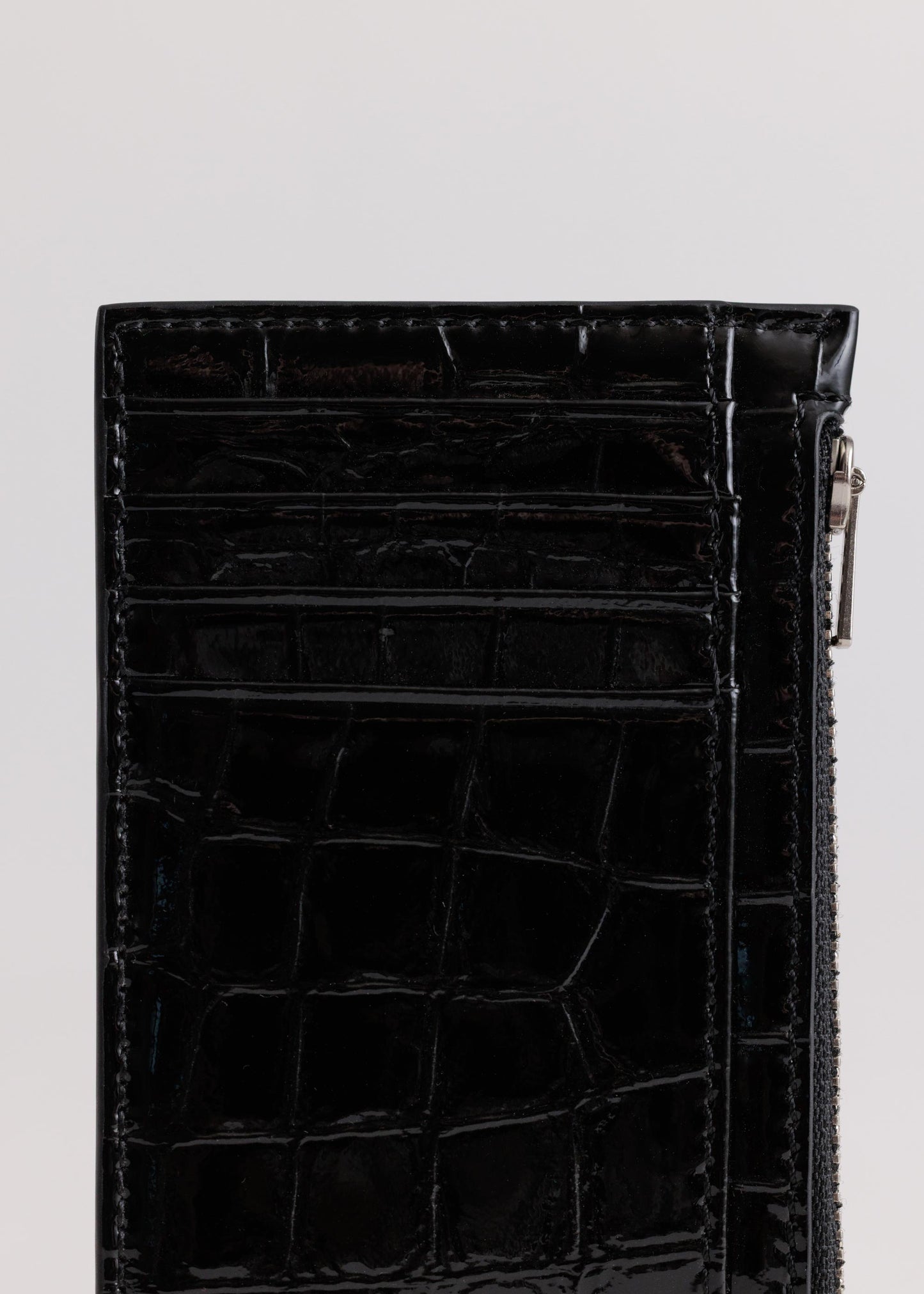 Yu Mei | Frank Cardholder - Black Croc
