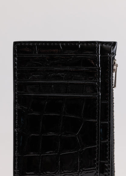Yu Mei | Frank Cardholder - Black Croc