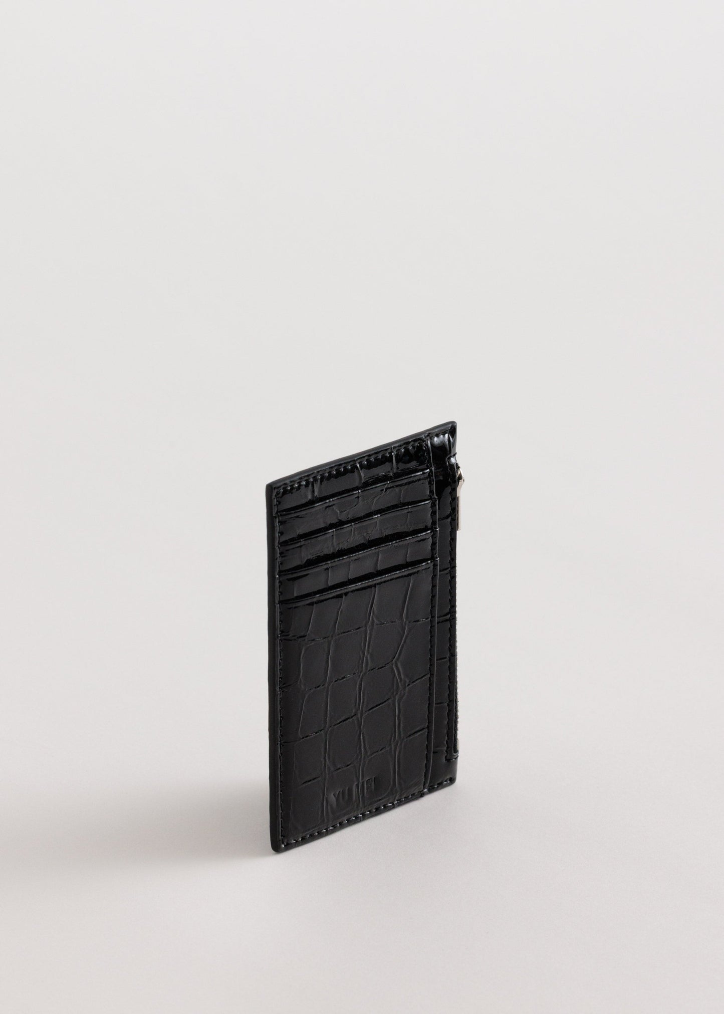 Yu Mei | Frank Cardholder - Black Croc