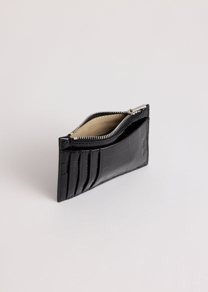 Yu Mei | Frank Cardholder - Black Croc