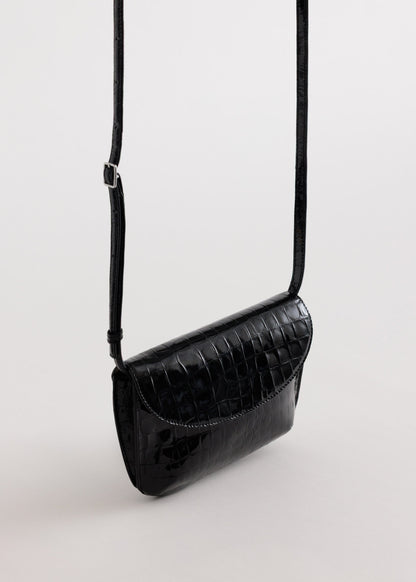 Yu Mei | Keriana Clutch - Black Croc