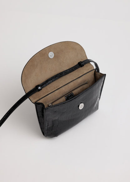 Yu Mei | Keriana Clutch - Black Croc