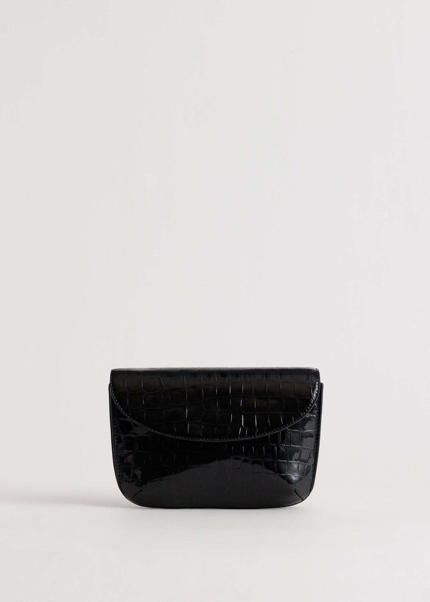 Yu Mei | Keriana Clutch - Black Croc