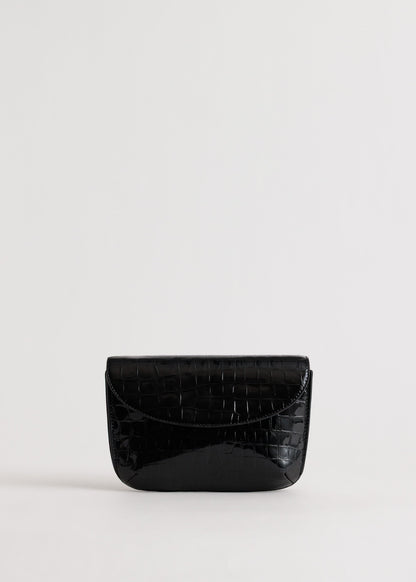 Yu Mei | Keriana Clutch - Black Croc