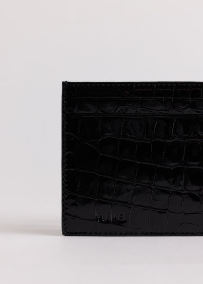 Yu Mei | Youhan Cardholder - Black Croc