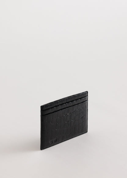Yu Mei | Youhan Cardholder - Black Croc