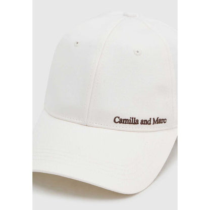 Camilla & Marc | Thome Embroidered Cap - Soft White
