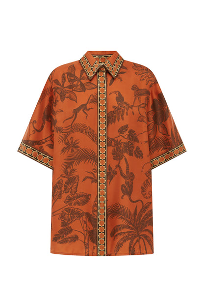 Alemais | Monkey Dance Silk Shirt - Multi