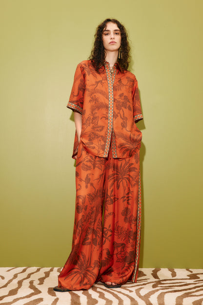 Alemais | Monkey Dance Silk Shirt - Multi