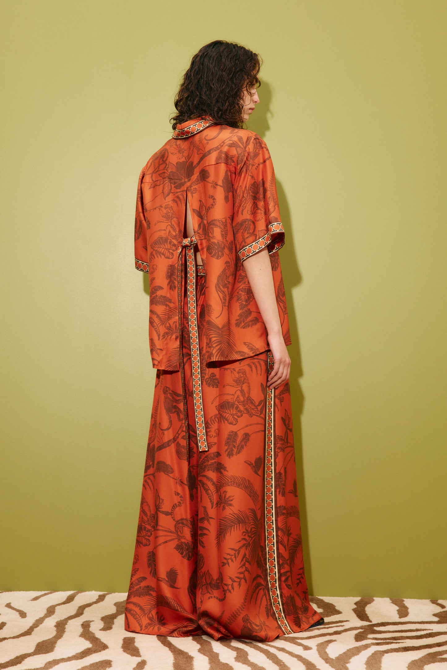 Alemais | Monkey Dance Silk Shirt - Multi