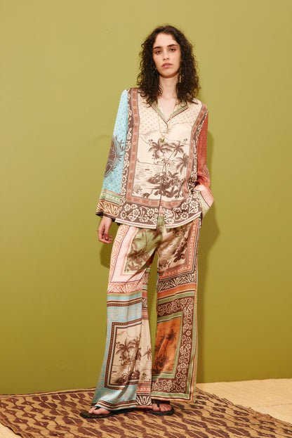 Alemais | Alberta Silk Pant - Multi