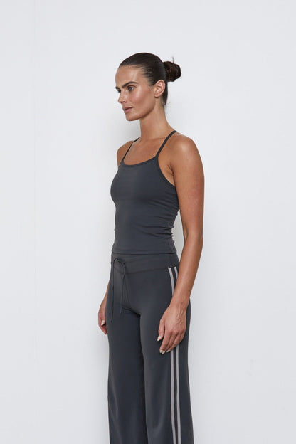 Pinky & Kamal | Racer Back Tank - Grey