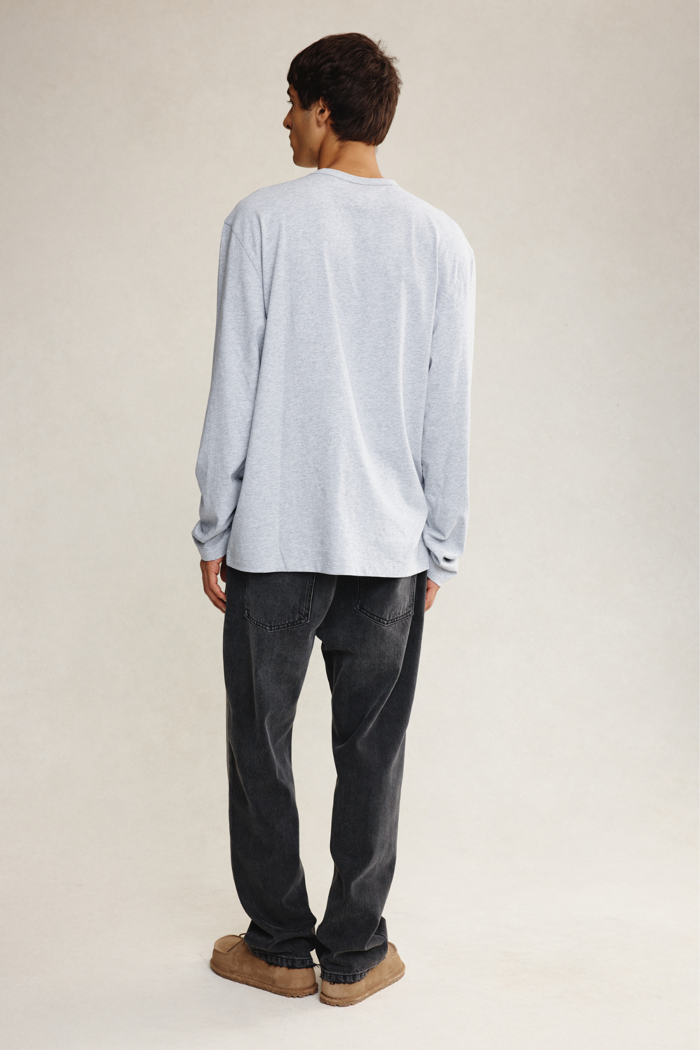 Marle | Kosta Long Sleeve Tee - Grey Marle