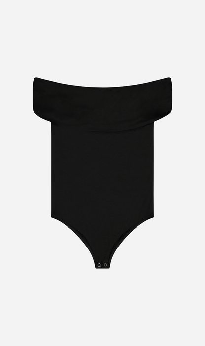 Rebe | Off-The-Shoulder Bodysuit - Black