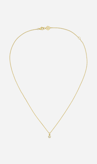 Zoe & Morgan | Stella Necklace - Gold/White Zircon