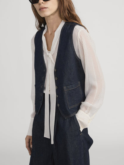 Frame | The Denim Vest - Rinse