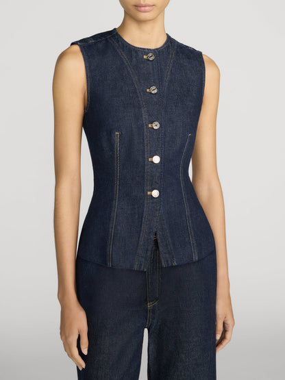 Frame Denim | The Form Vest - Rinse