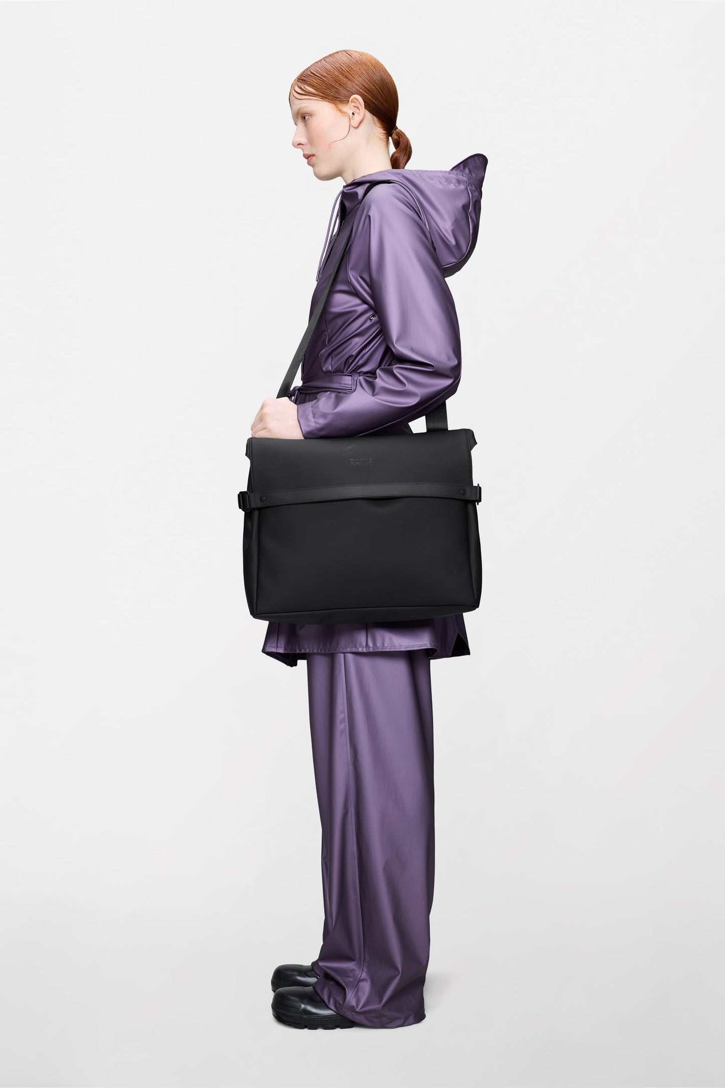 RAINS | OTG Messenger Bag - Black