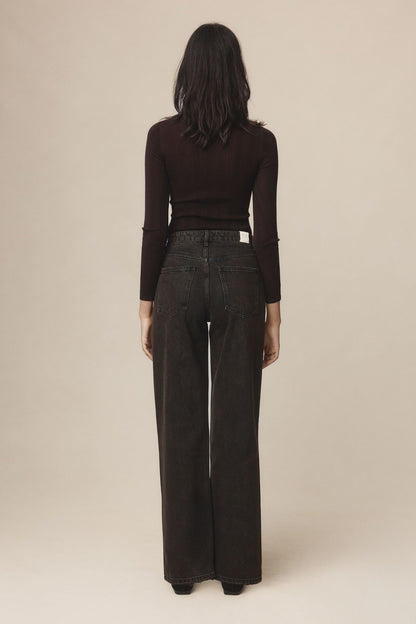Marle | Wide Leg Jean - Tobacco
