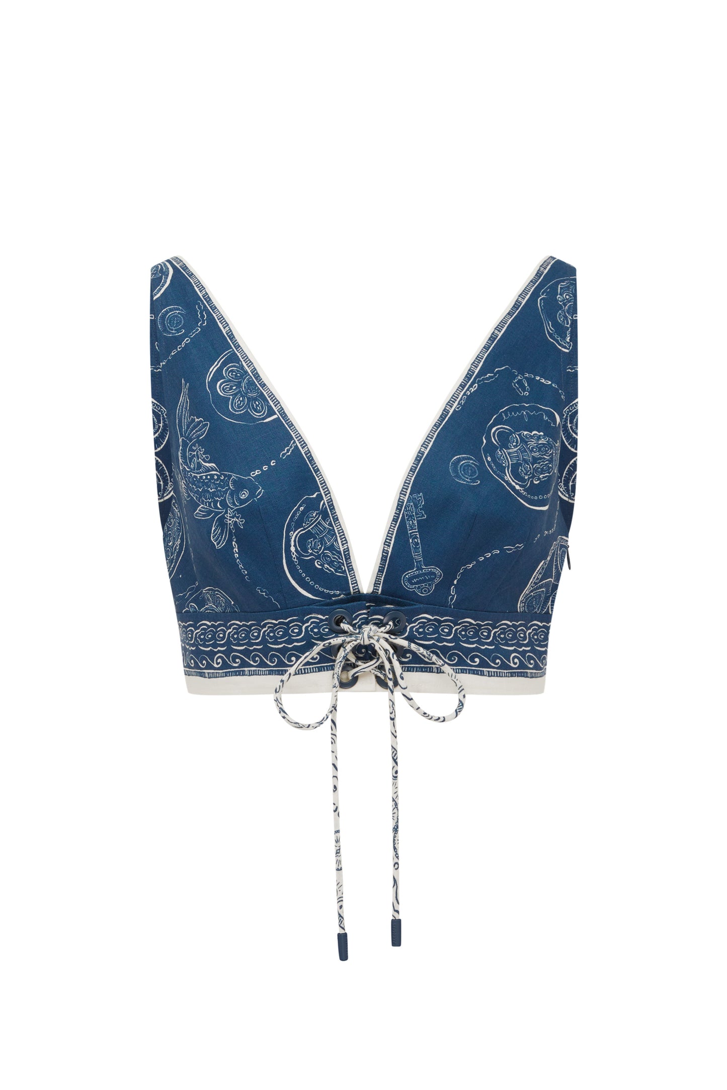 Alemais | Lucky Lace Up Bralette