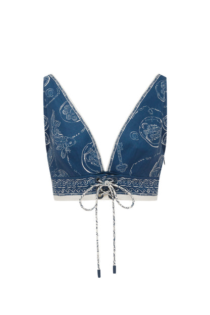 Alemais | Lucky Lace Up Bralette
