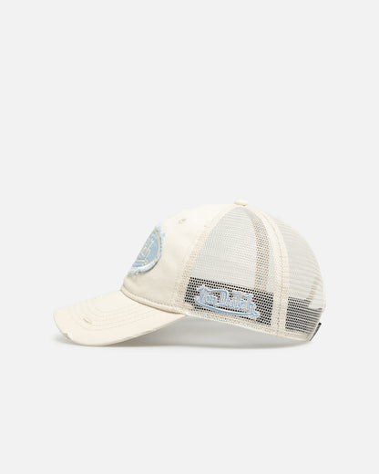 Von Dutch | Distressed Trucker - Ecru / Light Blue