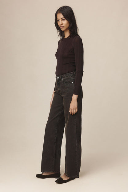 Marle | Wide Leg Jean - Tobacco