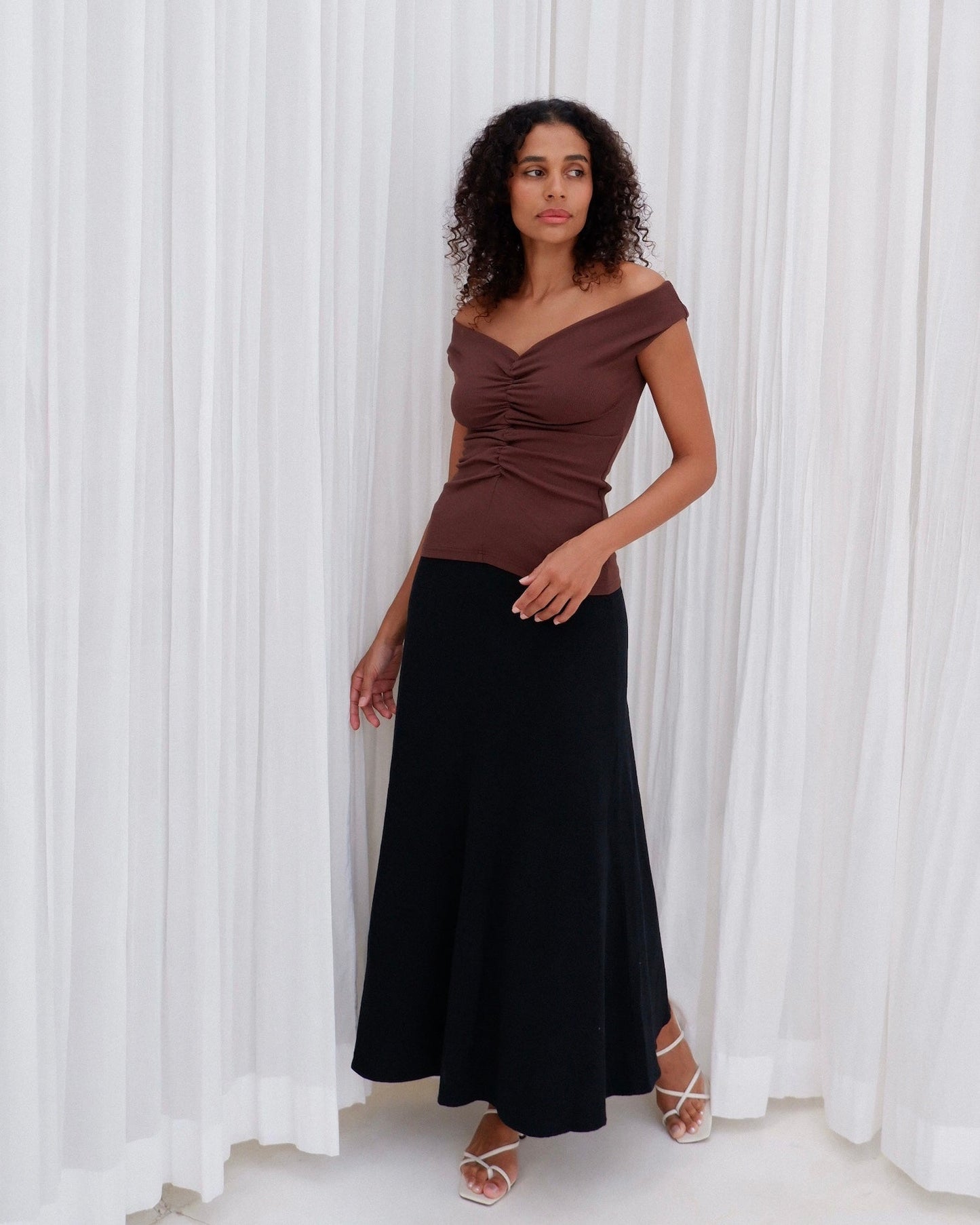 Dominique Healy | Niveah Tee - Chocolate