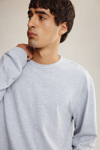 Marle | Kosta Long Sleeve Tee - Grey Marle