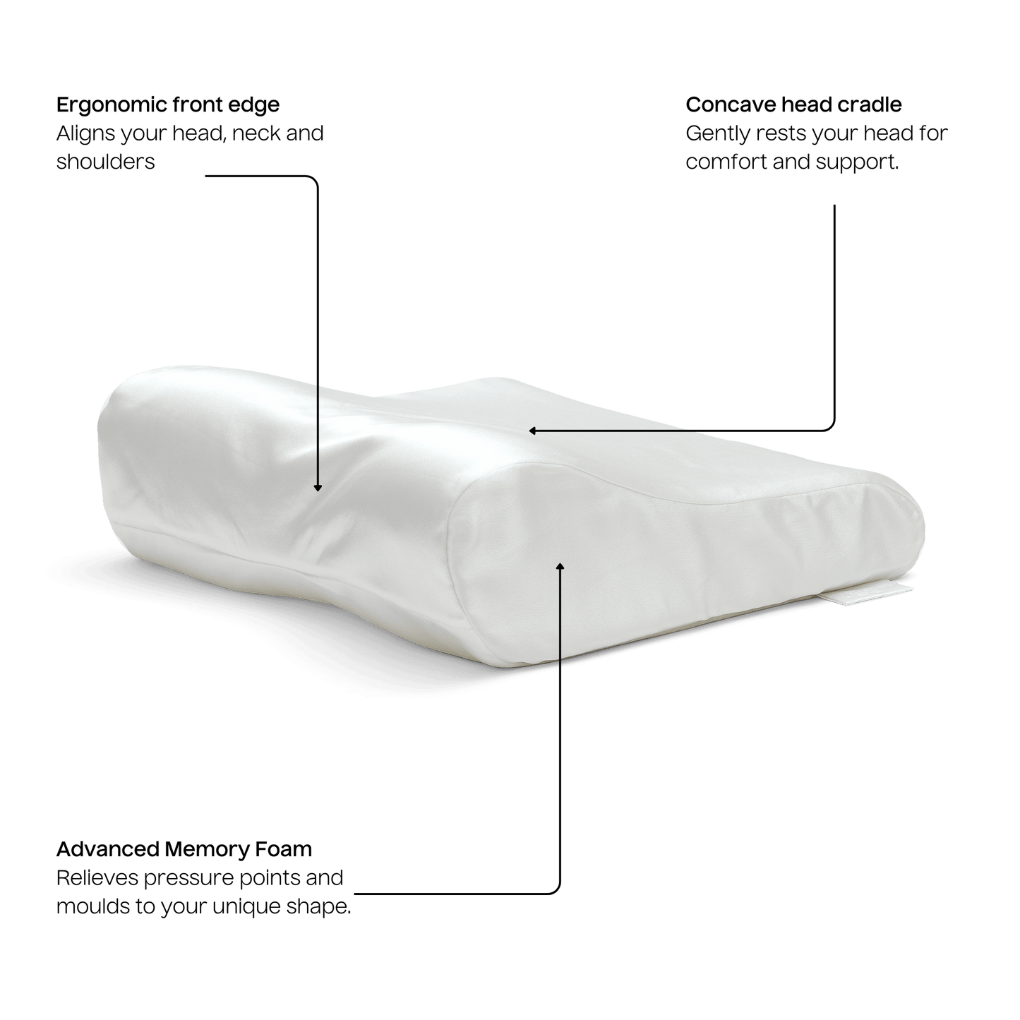 Hyoumankind | On The Go Pillow - Silk White