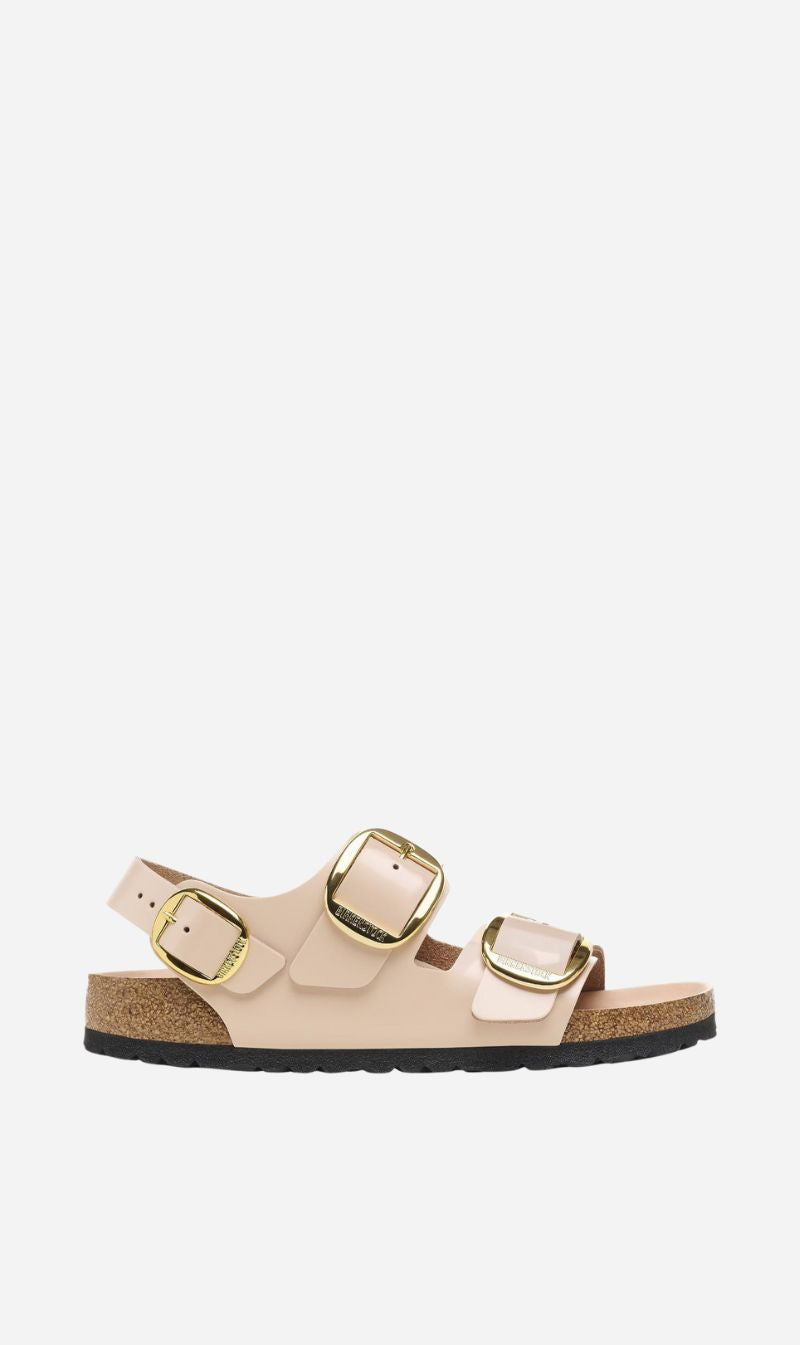 Birkenstock | Milano Big Buckle High Shine Regular - New Beige