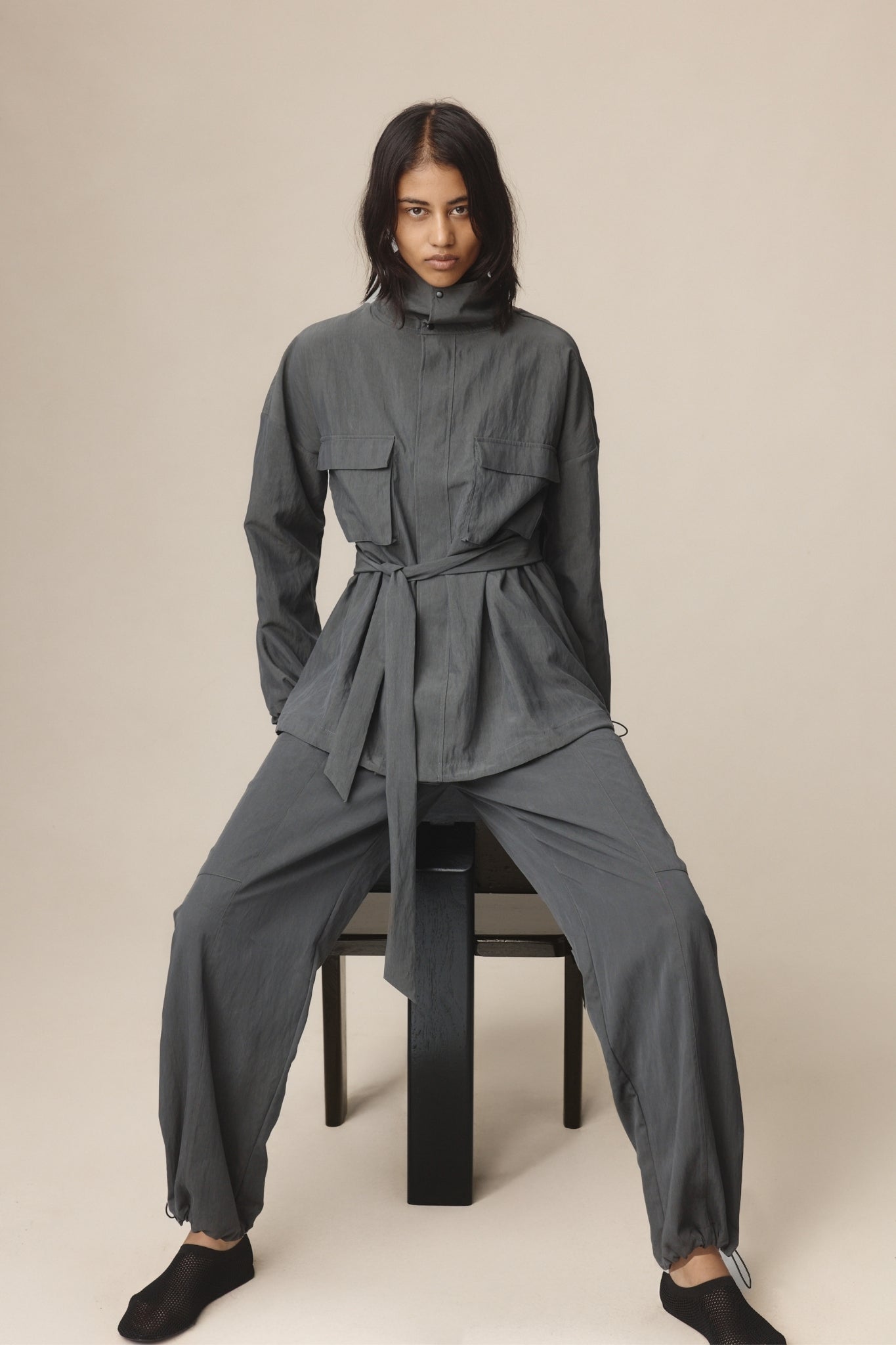 Marle | Gray Jacket - Charcoal