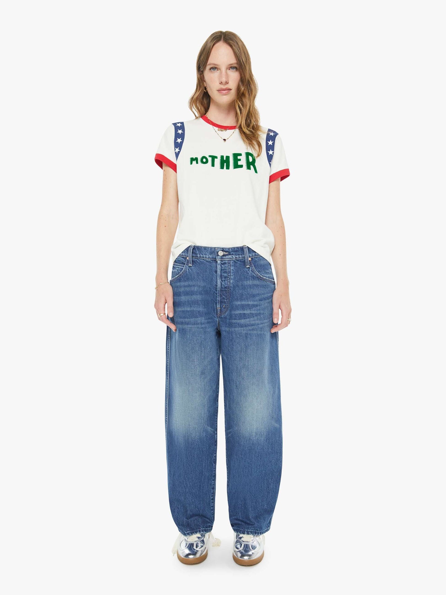 Mother Denim | The Boxy Goodie Inset - Mother Stars