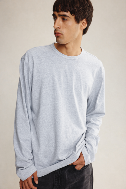Marle | Kosta Long Sleeve Tee - Grey Marle